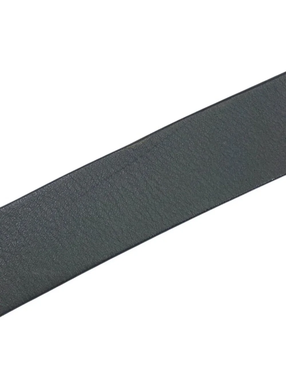 Fendi FF Logo Buckle Belt Leather Gray Practical